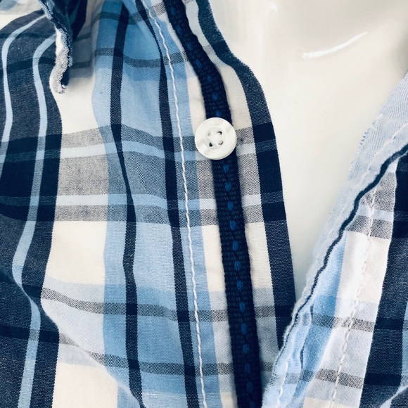 Paper Denim & Cloth Men’s Blue on Blue Plaid Shirt. Make an offer! - Picture 3 of 6